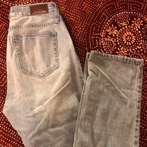 High rise vintage straight jeans